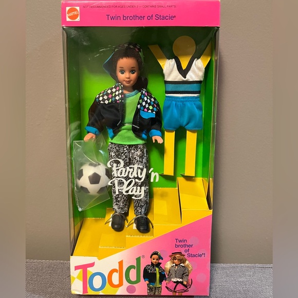 Vintage Mattel Soccer Todd Party and Play Doll (NWT) - Picture 1 of 8